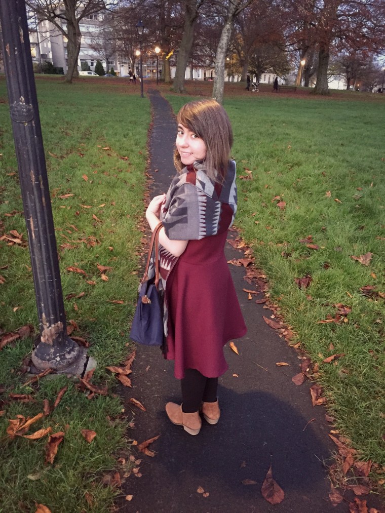 April Rhodes Peplum Party Dress