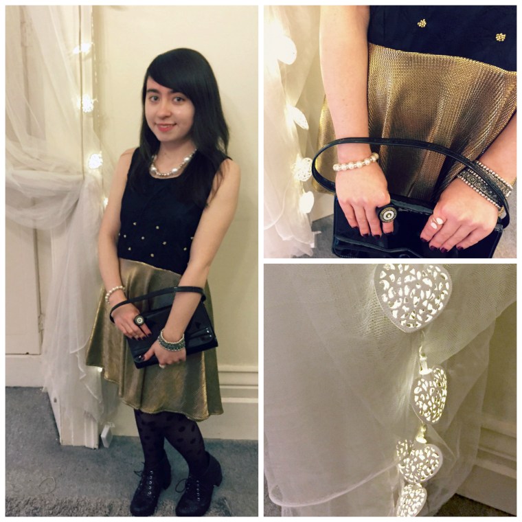 Gold Christmas Party Dress