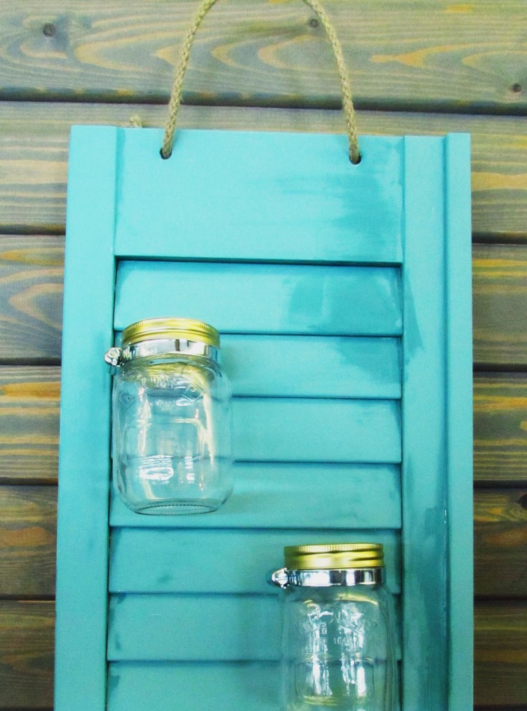 Upcycled Kilner Jar Shutters